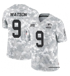 Men Green Bay Packers #9 Christian Watson 2024 Arctic Camo Salute To Service Limited Stitched Football Jersey Men Green Bay Packers #9 Christian Watson 2024 Arctic Camo Salute To Service Limited Stitched Football Jersey