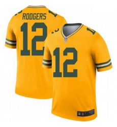 Men Nike Green Bay Packers 12 Aaron Rodgers Legend Gold Jersey Men Nike Green Bay Packers 12 Aaron Rodgers Legend Gold Jersey
