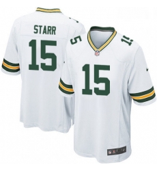 Men Nike Green Bay Packers 15 Bart Starr Game White NFL Jersey Men Nike Green Bay Packers 15 Bart Starr Game White NFL Jersey