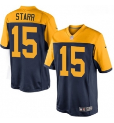 Men Nike Green Bay Packers 15 Bart Starr Limited Navy Blue Alternate NFL Jersey Men Nike Green Bay Packers 15 Bart Starr Limited Navy Blue Alternate NFL Jersey