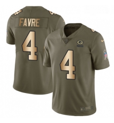 Men Nike Green Bay Packers 4 Brett Favre Limited OliveGold 2017 Salute to Service NFL Jersey Men Nike Green Bay Packers 4 Brett Favre Limited OliveGold 2017 Salute to Service NFL Jersey