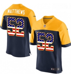 Men Nike Green Bay Packers 52 Clay Matthews Elite Navy Blue Alternate USA Flag Fashion NFL Jersey Men Nike Green Bay Packers 52 Clay Matthews Elite Navy Blue Alternate USA Flag Fashion NFL Jersey