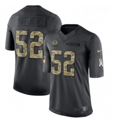 Men Nike Green Bay Packers 52 Clay Matthews Limited Black 2016 Salute to Service NFL Jersey Men Nike Green Bay Packers 52 Clay Matthews Limited Black 2016 Salute to Service NFL Jersey