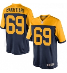 Men Nike Green Bay Packers 69 David Bakhtiari Limited Navy Blue Alternate NFL Jersey Men Nike Green Bay Packers 69 David Bakhtiari Limited Navy Blue Alternate NFL Jersey