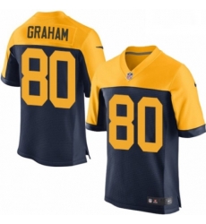 Men Nike Green Bay Packers 80 Jimmy Graham Elite Navy Blue Alternate NFL Jersey Men Nike Green Bay Packers 80 Jimmy Graham Elite Navy Blue Alternate NFL Jersey