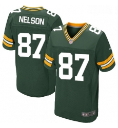Men Nike Green Bay Packers 87 Jordy Nelson Elite Green Team Color NFL Jersey Men Nike Green Bay Packers 87 Jordy Nelson Elite Green Team Color NFL Jersey