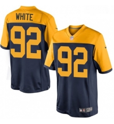 Men Nike Green Bay Packers 92 Reggie White Limited Navy Blue Alternate NFL Jersey Men Nike Green Bay Packers 92 Reggie White Limited Navy Blue Alternate NFL Jersey