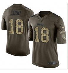 Nike Green Bay Packers #18 Randall Cobb Green Men 27s Stitched NFL Limited Salute To Service Jersey Nike Green Bay Packers #18 Randall Cobb Green Men 27s Stitched NFL Limited Salute To Service Jersey