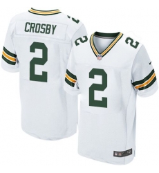 Nike Green Bay Packers #2 Mason Crosby White Men 27s Stitched NFL Elite Jersey Nike Green Bay Packers #2 Mason Crosby White Men 27s Stitched NFL Elite Jersey