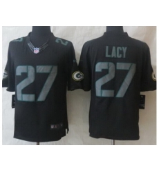 Nike Green Bay Packers 27 Eddie Lacy Black LIMITED Impact NFL Jerseys Nike Green Bay Packers 27 Eddie Lacy Black LIMITED Impact NFL Jerseys