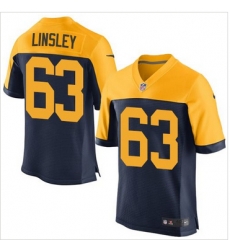 Nike Green Bay Packers #63 Corey Linsley Navy Blue Alternate Mens Stitched NFL New Elite Jersey Nike Green Bay Packers #63 Corey Linsley Navy Blue Alternate Mens Stitched NFL New Elite Jersey