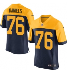 Nike Green Bay Packers #76 Mike Daniels Navy Blue Alternate Mens Stitched NFL New Elite Jersey Nike Green Bay Packers #76 Mike Daniels Navy Blue Alternate Mens Stitched NFL New Elite Jersey
