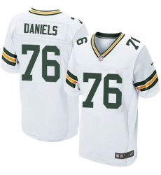 Nike Green Bay Packers #76 Mike Daniels White Men 27s Stitched NFL Elite Jersey Nike Green Bay Packers #76 Mike Daniels White Men 27s Stitched NFL Elite Jersey
