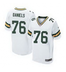 Nike Green Bay Packers #76 Mike Daniels White Mens Stitched NFL Elite Jersey Nike Green Bay Packers #76 Mike Daniels White Mens Stitched NFL Elite Jersey