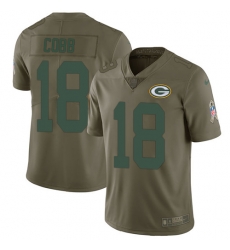 Nike Packers #18 Randall Cobb Olive Mens Stitched NFL Limited 2017 Salute To Service Jersey Nike Packers #18 Randall Cobb Olive Mens Stitched NFL Limited 2017 Salute To Service Jersey