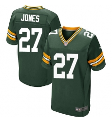 Nike Packers #27 Josh Jones Green Team Color Mens Stitched NFL Elite Jersey Nike Packers #27 Josh Jones Green Team Color Mens Stitched NFL Elite Jersey