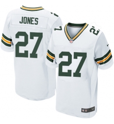 Nike Packers #27 Josh Jones White Mens Stitched NFL Elite Jersey Nike Packers #27 Josh Jones White Mens Stitched NFL Elite Jersey