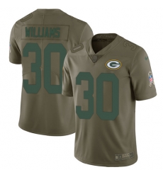 Nike Packers #30 Jamaal Williams Olive Mens Stitched NFL Limited 2017 Salute To Service Jersey Nike Packers #30 Jamaal Williams Olive Mens Stitched NFL Limited 2017 Salute To Service Jersey