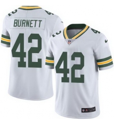 Nike Packers #42 Morgan Burnett White Mens Stitched NFL Limited Rush Jersey Nike Packers #42 Morgan Burnett White Mens Stitched NFL Limited Rush Jersey