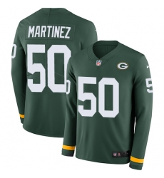 Nike Packers #50 Blake Martinez Green Team Color Men Stitched NFL Limited Therma Long Sleeve Jersey Nike Packers #50 Blake Martinez Green Team Color Men Stitched NFL Limited Therma Long Sleeve Jersey