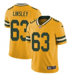 Nike Packers #63 Corey Linsley Yellow Mens Stitched NFL Limited Rush Jersey Nike Packers #63 Corey Linsley Yellow Mens Stitched NFL Limited Rush Jersey