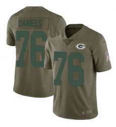 Nike Packers #76 Mike Daniels Olive Mens Stitched NFL Limited 2017 Salute To Service Jersey Nike Packers #76 Mike Daniels Olive Mens Stitched NFL Limited 2017 Salute To Service Jersey