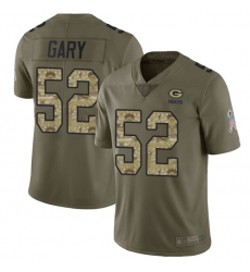 Packers 52 Rashan Gary Olive Camo Men Stitched Football Limited 2017 Salute To Service Jersey Packers 52 Rashan Gary Olive Camo Men Stitched Football Limited 2017 Salute To Service Jersey