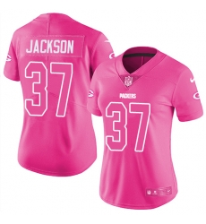 Nike Packers #37 Josh Jackson Pink Womens Stitched NFL Limited Rush Fashion Jersey Nike Packers #37 Josh Jackson Pink Womens Stitched NFL Limited Rush Fashion Jersey