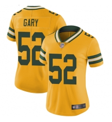 Packers 52 Rashan Gary Yellow Women Stitched Football Limited Rush Jersey Packers 52 Rashan Gary Yellow Women Stitched Football Limited Rush Jersey