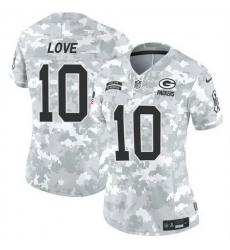 Women Green Bay Packers 10 Jordan Love 2024 F U S E Arctic Camo Salute To Service Limited Stitched Football Jersey Women Green Bay Packers 10 Jordan Love 2024 F U S E Arctic Camo Salute To Service Limited Stitched Football Jersey