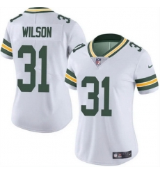 Women Green Bay Packers 31 Emanuel Wilson White Vapor Untouchable Limited Stitched Jersey Women Green Bay Packers 31 Emanuel Wilson White Vapor Untouchable Limited Stitched Jersey
