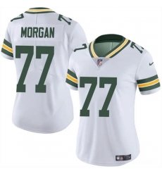 Women Green Bay Packers 77 Jordan Morgan White 2024 Draft Vapor Untouchable Limited Stitched Jersey Women Green Bay Packers 77 Jordan Morgan White 2024 Draft Vapor Untouchable Limited Stitched Jersey