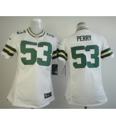 Women Nike Green Bay Packers 53 Perry White NFL Jerseys Women Nike Green Bay Packers 53 Perry White NFL Jerseys