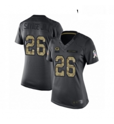 Womens Green Bay Packers 26 Darnell Savage Jr Limited Black 2016 Salute to Service Football Jersey Womens Green Bay Packers 26 Darnell Savage Jr Limited Black 2016 Salute to Service Football Jersey