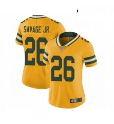 Womens Green Bay Packers 26 Darnell Savage Jr Limited Gold Rush Vapor Untouchable Football Jersey Womens Green Bay Packers 26 Darnell Savage Jr Limited Gold Rush Vapor Untouchable Football Jersey