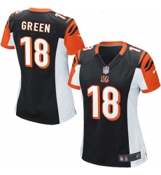 Womens Nike Cincinnati Bengals 18 AJ Green Game Black Team Color NFL Jersey Womens Nike Cincinnati Bengals 18 AJ Green Game Black Team Color NFL Jersey
