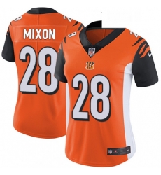 Womens Nike Cincinnati Bengals 28 Joe Mixon Vapor Untouchable Limited Orange Alternate NFL Jersey Womens Nike Cincinnati Bengals 28 Joe Mixon Vapor Untouchable Limited Orange Alternate NFL Jersey