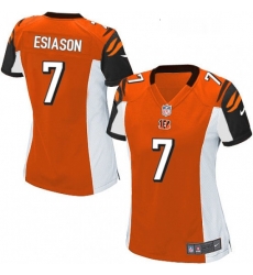 Womens Nike Cincinnati Bengals 7 Boomer Esiason Game Orange Alternate NFL Jersey Womens Nike Cincinnati Bengals 7 Boomer Esiason Game Orange Alternate NFL Jersey