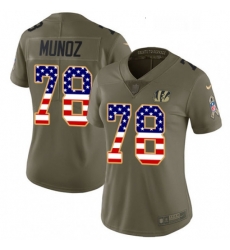 Womens Nike Cincinnati Bengals 78 Anthony Munoz Limited OliveUSA Flag 2017 Salute to Service NFL Jersey Womens Nike Cincinnati Bengals 78 Anthony Munoz Limited OliveUSA Flag 2017 Salute to Service NFL Jersey