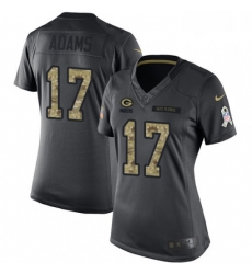 Womens Nike Green Bay Packers 17 Davante Adams Limited Black 2016 Salute to Service NFL Jersey Womens Nike Green Bay Packers 17 Davante Adams Limited Black 2016 Salute to Service NFL Jersey