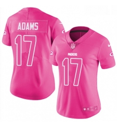 Womens Nike Green Bay Packers 17 Davante Adams Limited Pink Rush Fashion NFL Jersey Womens Nike Green Bay Packers 17 Davante Adams Limited Pink Rush Fashion NFL Jersey