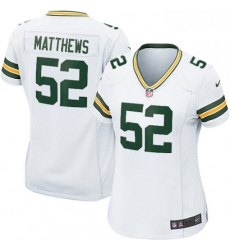Womens Nike Green Bay Packers 52 Clay Matthews Game White NFL Jersey Womens Nike Green Bay Packers 52 Clay Matthews Game White NFL Jersey
