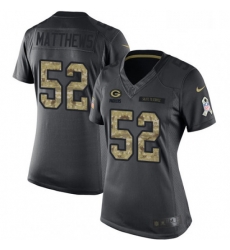 Womens Nike Green Bay Packers 52 Clay Matthews Limited Black 2016 Salute to Service NFL Jersey Womens Nike Green Bay Packers 52 Clay Matthews Limited Black 2016 Salute to Service NFL Jersey