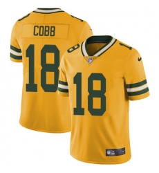 Nike Packers #18 Randall Cobb Yellow Youth Stitched NFL Limited Rush Jersey Nike Packers #18 Randall Cobb Yellow Youth Stitched NFL Limited Rush Jersey
