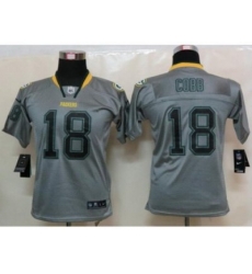 Nike Youth Green Bay Packers #18 Randall Cobb Grey Jerseys(Lights Out Elite) Nike Youth Green Bay Packers #18 Randall Cobb Grey Jerseys(Lights Out Elite)