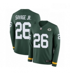 Youth Green Bay Packers 26 Darnell Savage Jr Limited Green Therma Long Sleeve Football Jersey Youth Green Bay Packers 26 Darnell Savage Jr Limited Green Therma Long Sleeve Football Jersey