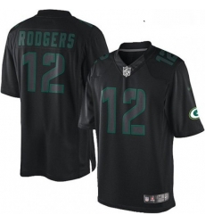 Youth Nike Green Bay Packers 12 Aaron Rodgers Limited Black Impact NFL Jersey Youth Nike Green Bay Packers 12 Aaron Rodgers Limited Black Impact NFL Jersey