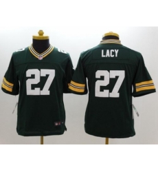 Youth Nike Green Bay Packers #27 Eddie Lacy Green Team Color Stitched NFL Limited Jersey Youth Nike Green Bay Packers #27 Eddie Lacy Green Team Color Stitched NFL Limited Jersey