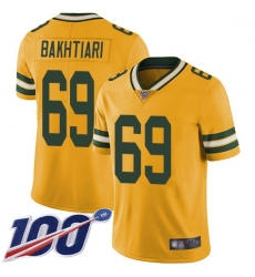 Youth Packers 69 David Bakhtiari Yellow Stitched Football Limited Rush 100th Season Jersey Youth Packers 69 David Bakhtiari Yellow Stitched Football Limited Rush 100th Season Jersey