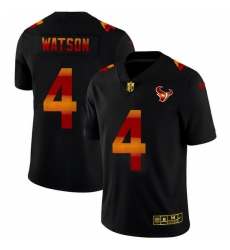 Houston Texans 4 Deshaun Watson Men Black Nike Red Orange Stripe Vapor Limited NFL Jersey Houston Texans 4 Deshaun Watson Men Black Nike Red Orange Stripe Vapor Limited NFL Jersey